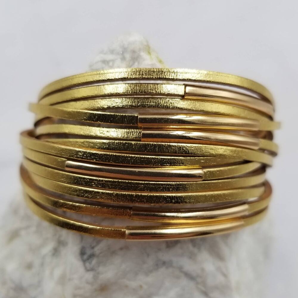 Magnetic Snap Champagne Gold Bracelet
